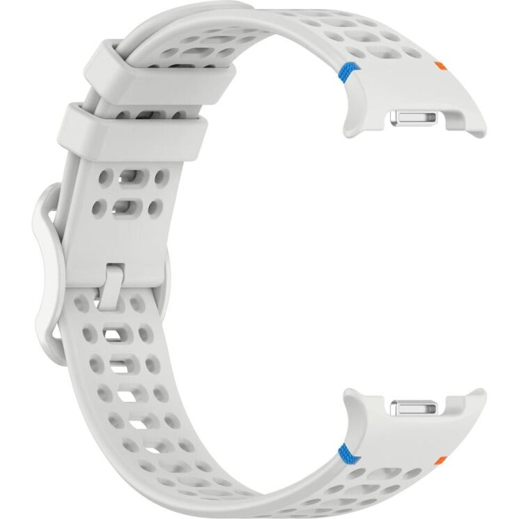 Ремінець Reframe Holes Design для Samsung Galaxy Watch 8 (40/44mm) / 8 Classic - Light Grey: фото 4 з 7