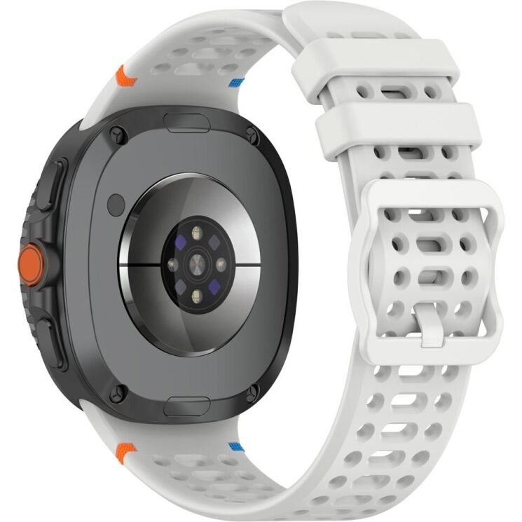 Ремінець Reframe Holes Design для Samsung Galaxy Watch 8 (40/44mm) / 8 Classic - Light Grey: фото 1 з 7