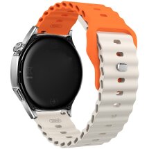 Ремешок Reframe Ocean Strap для часов с шириной крепления 22 мм - Orange / White: фото 1 из 5