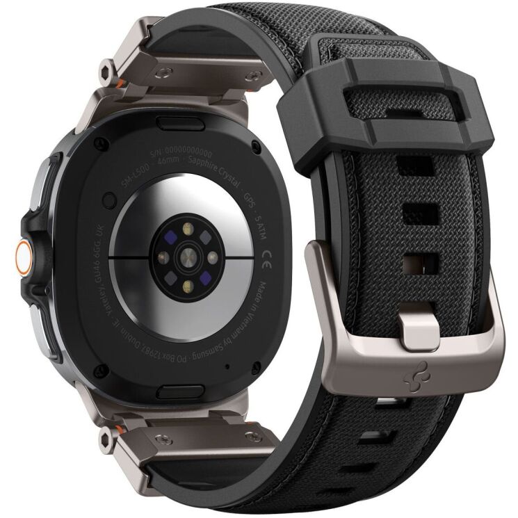 Ремінець Spigen DuraPro Armor для Samsung Galaxy Watch 8 (40/44mm) / 8 Classic AMP10118 - Black (384189B) Ремінець Spigen DuraPro Armor для Samsung Galaxy Watch 8 (40/44mm) / 8 Classic AMP10118 - Black: фото 6 з 16