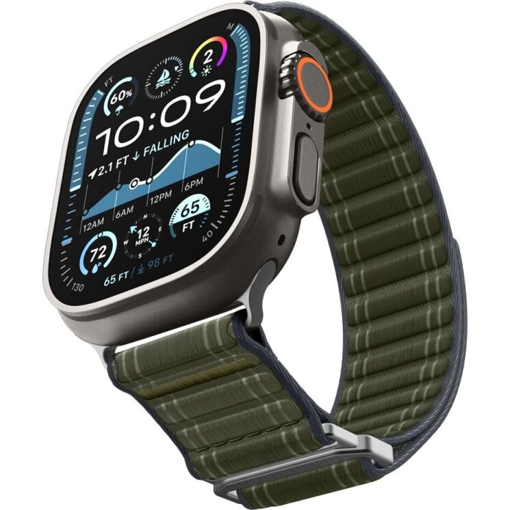 Ремінець Spigen WBF0 для Apple Watch 42 / 44 / SE 44 / 45 / Ultra / Ultra 2 / Ultra 3 (49mm) AMP10142 - Green: фото 12 з 18