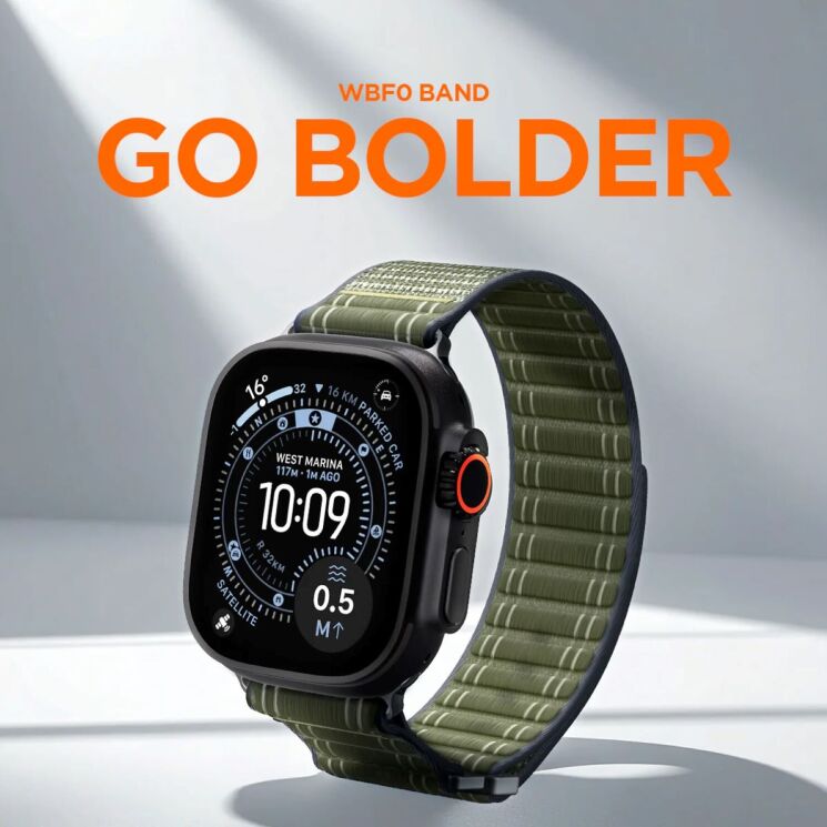 Ремінець Spigen WBF0 для Apple Watch 42 / 44 / SE 44 / 45 / Ultra / Ultra 2 / Ultra 3 (49mm) AMP10142 - Green: фото 18 з 18