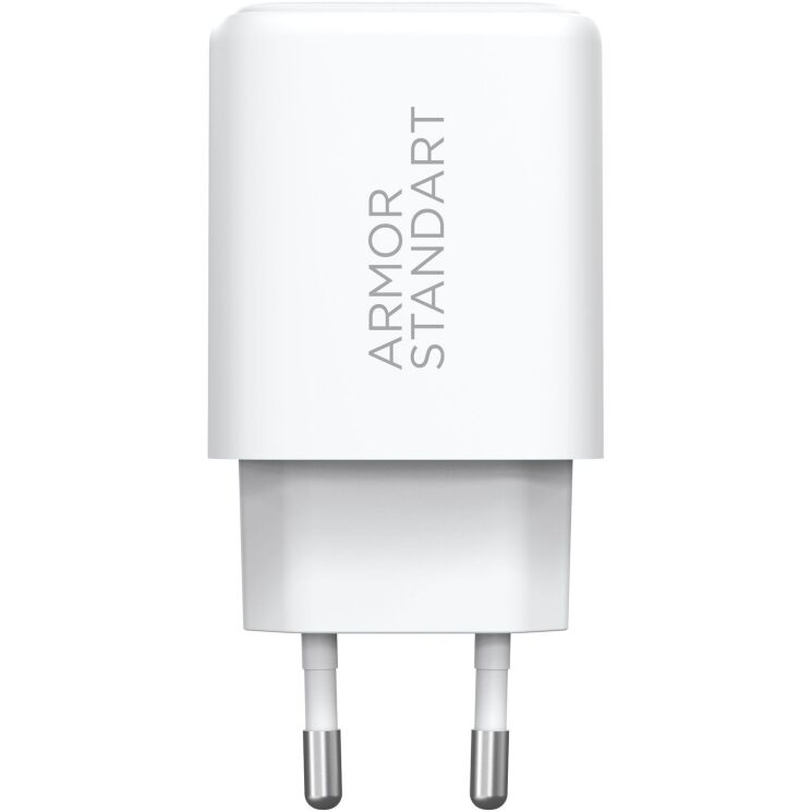 Сетевое зарядное устройство ArmorStandart Poweraze (45W) GaN Type-C + USB - White: фото 8 из 9