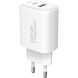 Сетевое зарядное устройство ArmorStandart Poweraze (45W) GaN Type-C + USB - White (995665W). Фото 1 из 9