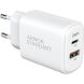 Сетевое зарядное устройство ArmorStandart Poweraze (45W) GaN Type-C + USB - White (995665W). Фото 5 из 9