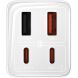 Сетевое зарядное устройство Baseus GaN6 Pro Fast Charger 2C+2U 65W + кабель Type-C to Type-C (100W) P10162701213-00 - White (346115W). Фото 2 из 20