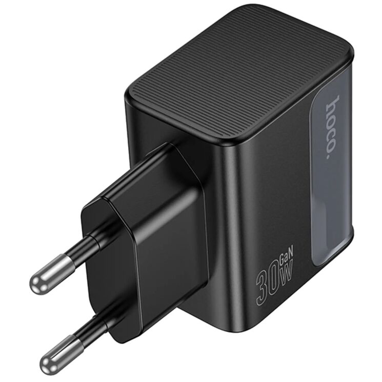 Мережевий зарядний пристрій Hoco CS73A PD30W + QC3.0 (USB + Type-C) - Midnight Black: фото 4 з 6