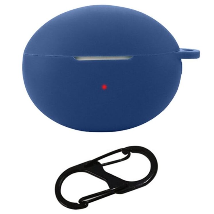 Силіконовий чохол Deexe Silicone Case (FH) для Huawei FreeBuds 6i - Dark Blue: фото 1 з 5