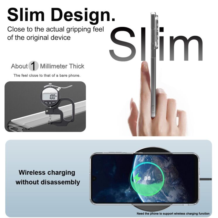 Силіконовий (TPU) чохол IMAK UX-5 Series для Samsung Galaxy A17 (A175) - Transparent: фото 5 з 7