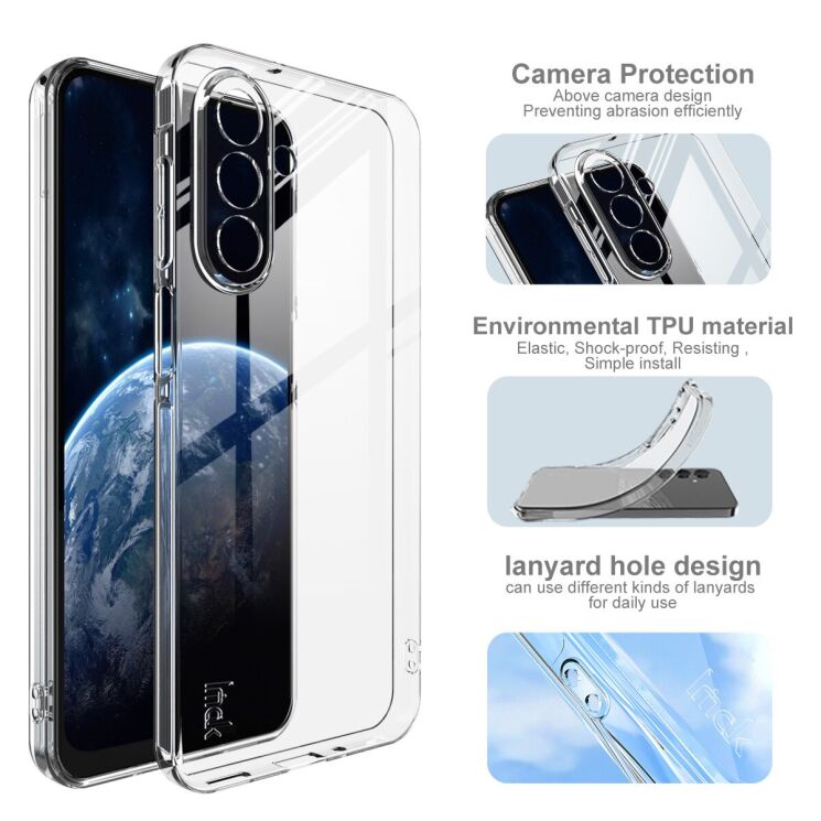 Силіконовий (TPU) чохол IMAK UX-5 Series для Samsung Galaxy A17 (A175) - Transparent: фото 4 з 7
