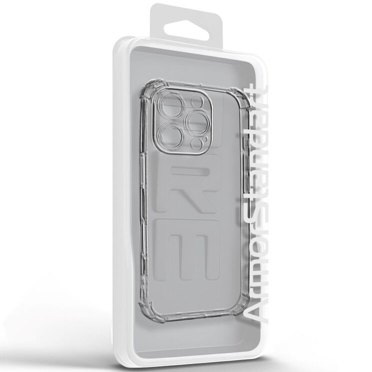 Силиконовый (TPU) чехол ArmorStandart Air Force для Apple iPhone 16 Pro - Clear: фото 2 из 6