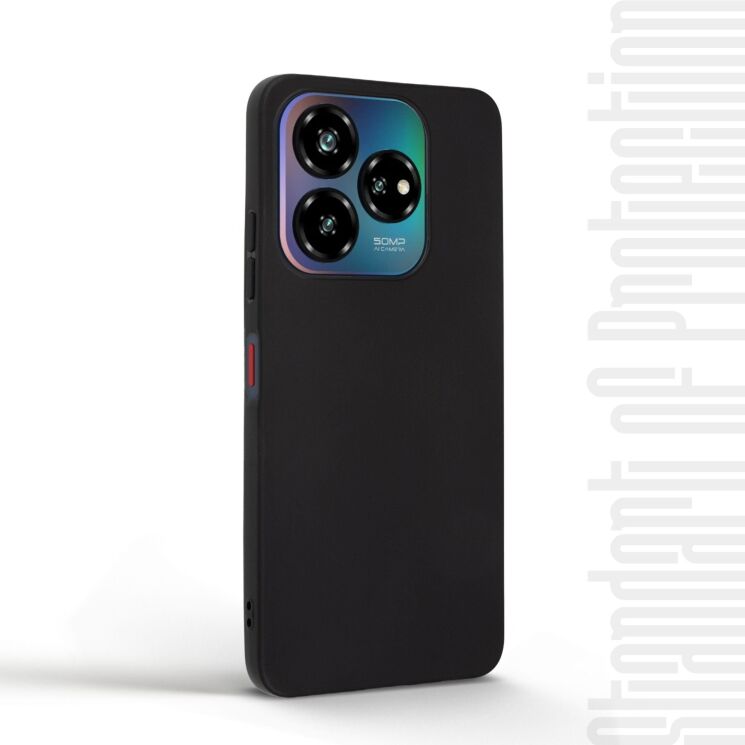 Силиконовый (TPU) чехол ArmorStandart Matte Slim Fit для ZTE Nubia V60 Design - Black: фото 3 из 5