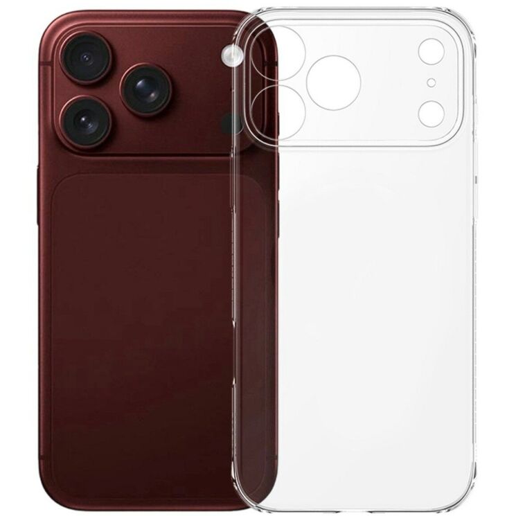 Силіконовий (TPU) чохол BASEUS Simple Series для iPhone 18 Pro Max / 17 Pro Max - Transparent (440321T) Силіконовий (TPU) чохол BASEUS Simple Series для iPhone 18 Pro Max / 17 Pro Max - Transparent: фото 1 з 5
