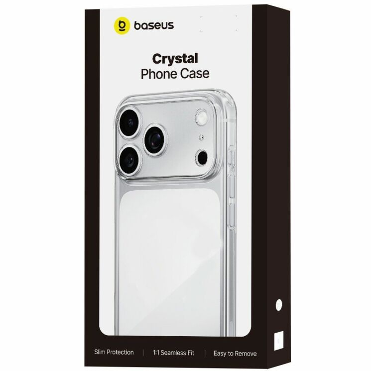 Силіконовий (TPU) чохол BASEUS Simple Series для iPhone 18 Pro Max / 17 Pro Max - Transparent (440321T) Силіконовий (TPU) чохол BASEUS Simple Series для iPhone 18 Pro Max / 17 Pro Max - Transparent: фото 5 з 5