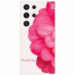 Силиконовый (TPU) чехол Deexe Life Style для Samsung Galaxy S24 Ultra (S928) - Pink Flower (346945H)