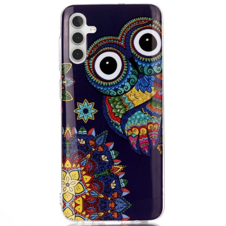 Силиконовый (TPU) чехол Deexe LumiCase для Samsung Galaxy A13 5G (A136) / A04s (A047) - Blue Owl: фото 1 из 5