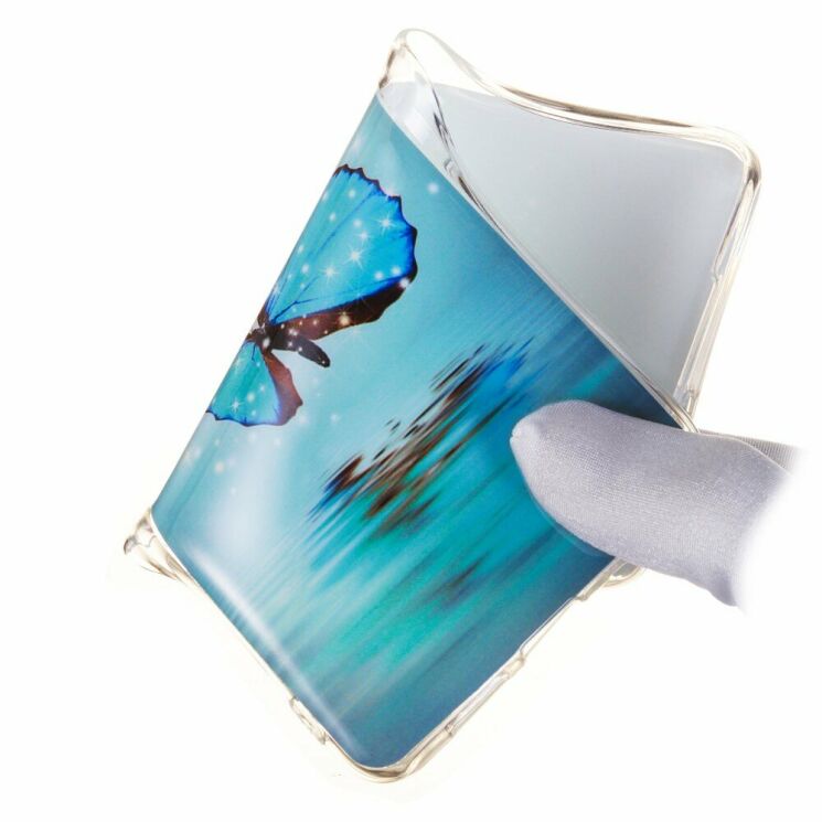 Силиконовый (TPU) чехол Deexe LumiCase для Samsung Galaxy S10 (G973) - Blue Butterfly: фото 4 из 6