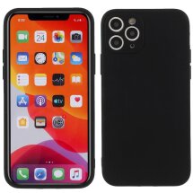 Силиконовый (TPU) чехол Deexe Matte Case для iPhone 11 Pro Max - Black: фото 1 из 8