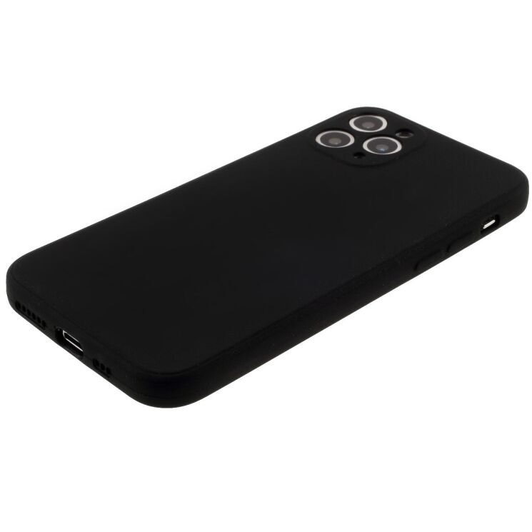 Силиконовый (TPU) чехол Deexe Matte Case для iPhone 11 Pro Max - Black: фото 5 из 8