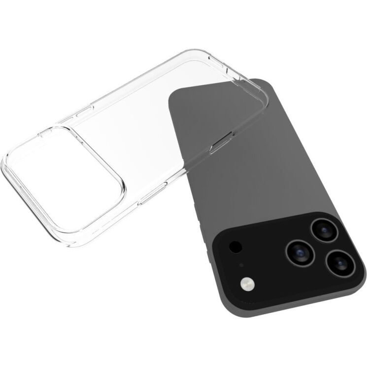 Силіконовий (TPU) чохол Deexe UltraThin для iPhone 18 Pro Max - Transparent: фото 4 з 5