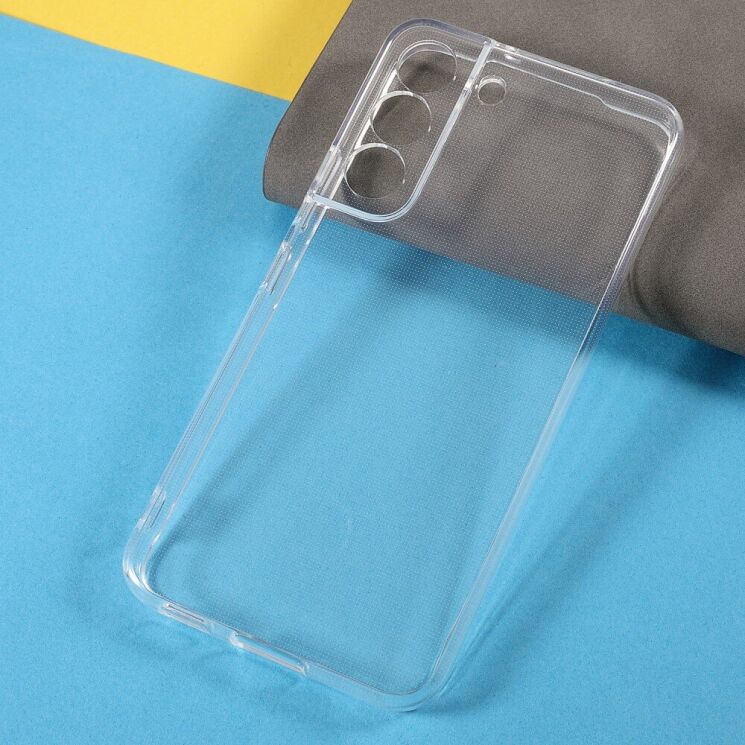 Силиконовый (TPU) чехол Deexe UltraThin Camera Сoverage для Samsung Galaxy S22 - Transparent: фото 3 из 7