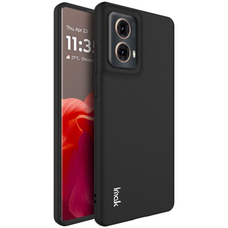 Силиконовый (TPU) чехол IMAK UC-3 Series для Motorola Moto G85 - Black: фото 1 из 9