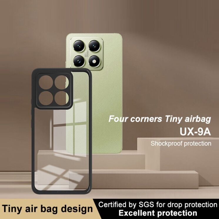 Силиконовый (TPU) чехол IMAK UX-9A Series для Xiaomi 14T - Black: фото 4 из 8