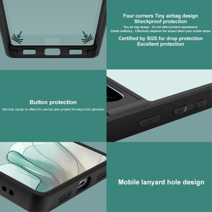 Силиконовый (TPU) чехол IMAK UX-9A Series для Xiaomi 14T - Black: фото 6 из 8