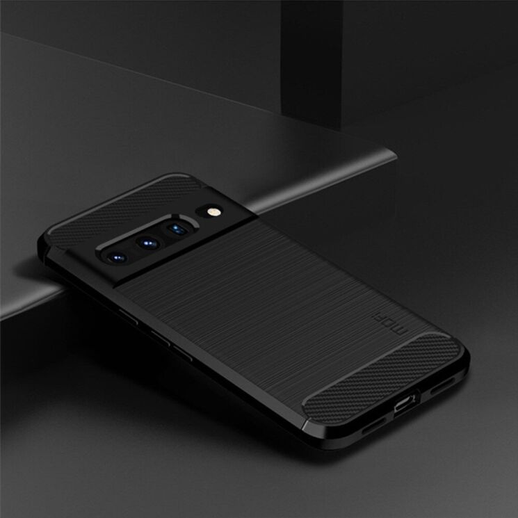 Силиконовый (TPU) чехол MOFI Carbon Fiber для Google Pixel 7 Pro - Black: фото 3 из 8