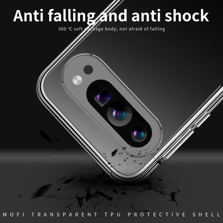 Силиконовый (TPU) чехол MOFI Thin Guard для Google Pixel 9 Pro - Transparent: фото 10 из 11