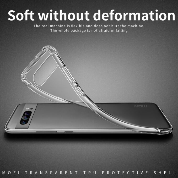 Силиконовый (TPU) чехол MOFI Thin Guard для Google Pixel 9 Pro - Transparent: фото 4 из 11
