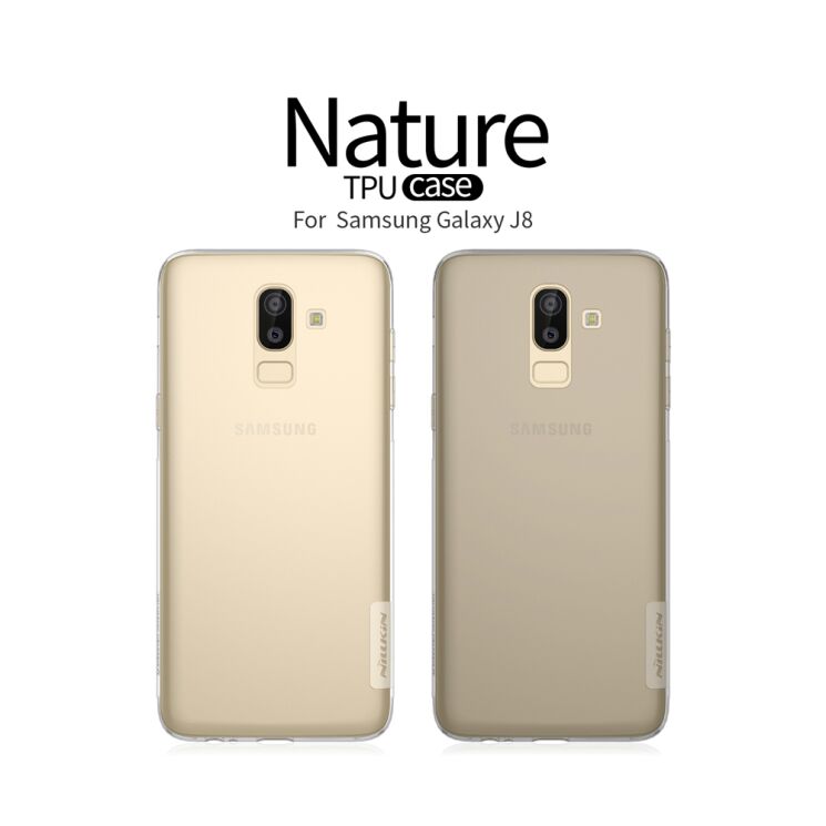 Силиконовый (TPU) чехол NILLKIN Nature для Samsung Galaxy J8 2018 (J810) - White: фото 4 из 9