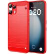 Силіконовий (TPU) чохол UniCase Carbon для Nothing Phone (3a) Lite - Red (405405R)