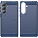 Силиконовый (TPU) чехол UniCase Carbon для Samsung Galaxy S26 Plus - Blue (404313L). Фото 2 из 8