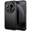 Силиконовый (TPU) чехол UniCase Carbon для Xiaomi 17 Ultra - Black (407505B)