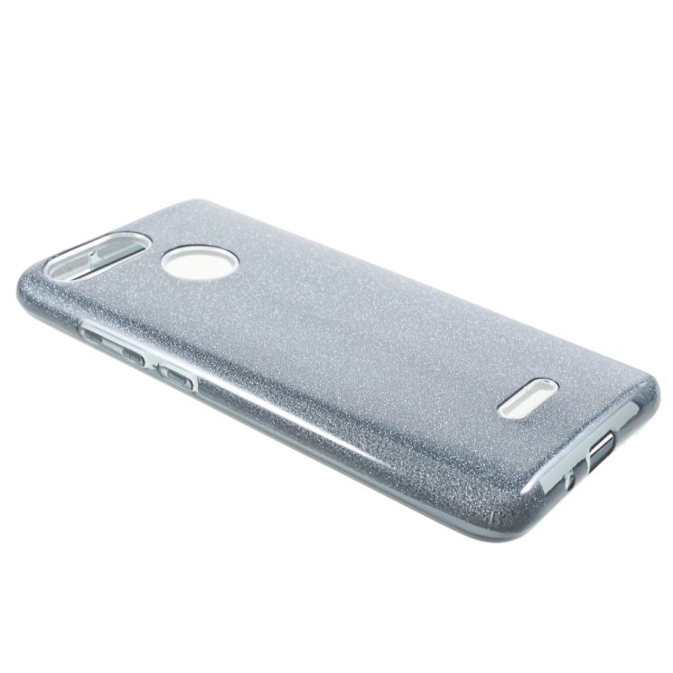 Силиконовый (TPU) чехол UniCase Glitter Cover для Xiaomi Redmi 6 - Grey: фото 3 из 7