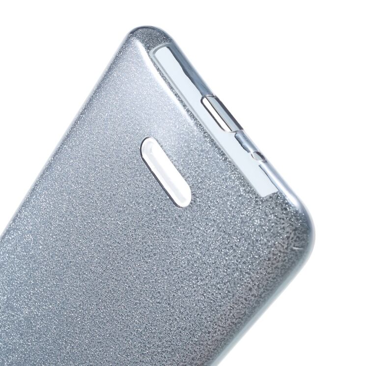 Силиконовый (TPU) чехол UniCase Glitter Cover для Xiaomi Redmi 6 - Grey: фото 5 из 7