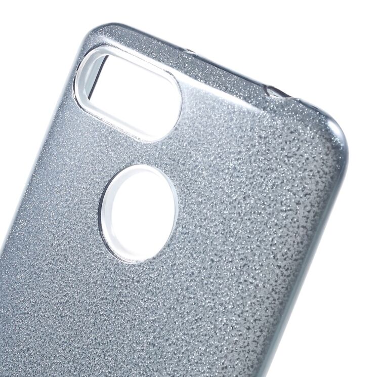 Силиконовый (TPU) чехол UniCase Glitter Cover для Xiaomi Redmi 6 - Grey: фото 4 из 7