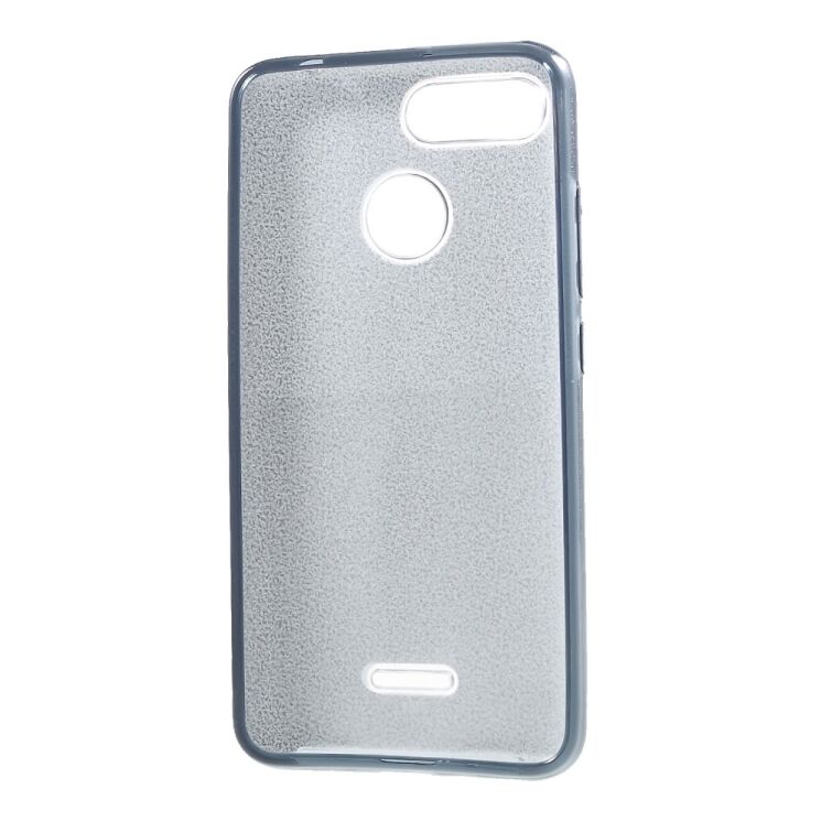 Силиконовый (TPU) чехол UniCase Glitter Cover для Xiaomi Redmi 6 - Grey: фото 6 из 7