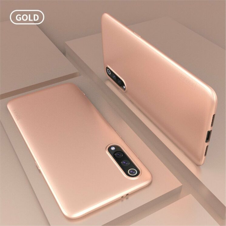 Силіконовий (TPU) чохол X-LEVEL Matte для Xiaomi Mi 9 - Gold: фото 1 з 7