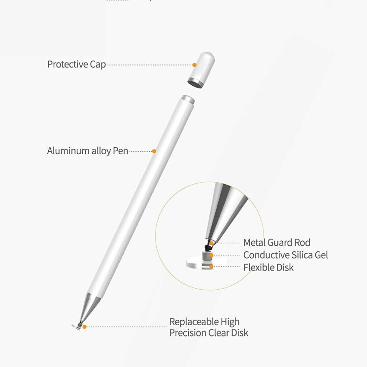Стилус XO ST-06 Universal Stylus - White: фото 5 из 9
