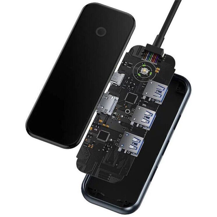 USB HUB Baseus AcmeJoy 5 in 1 (WKJZ010213) - Dark Gray: фото 7 из 27