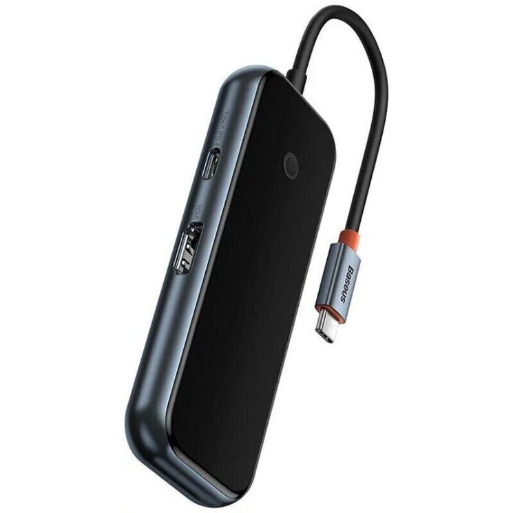 USB HUB Baseus AcmeJoy 5 in 1 (WKJZ010213) - Dark Gray: фото 2 из 27