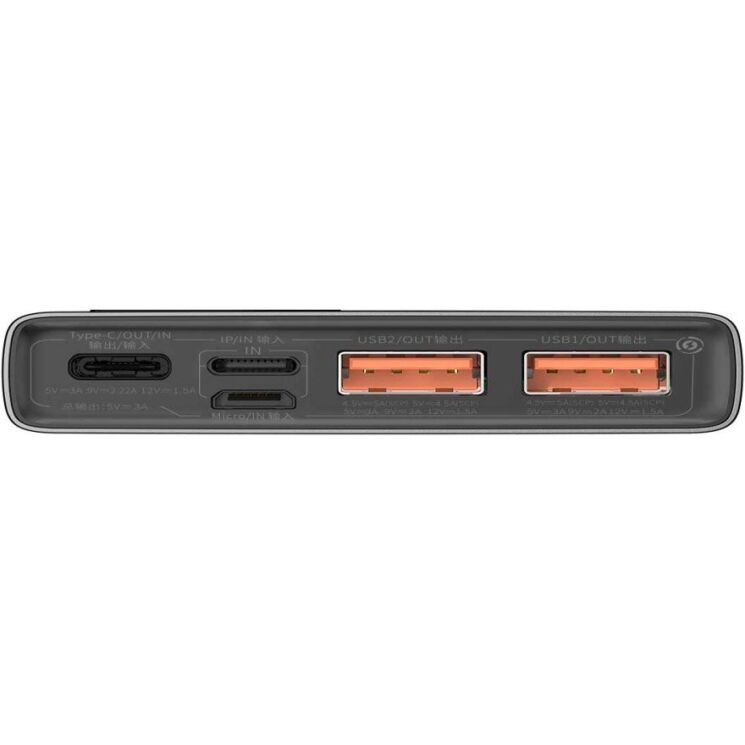 Зовнішній акумулятор Baseus Adaman Digital Display 22.5W (10000mAh) PPAD070001 - Black: фото 5 з 26