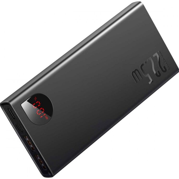 Зовнішній акумулятор Baseus Adaman Digital Display 22.5W (10000mAh) PPAD070001 - Black: фото 3 з 26