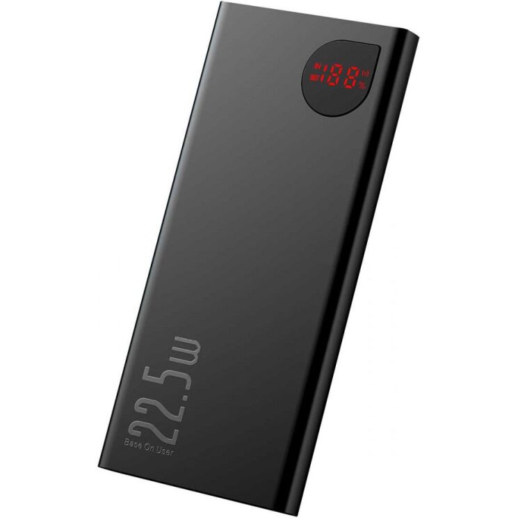 Зовнішній акумулятор Baseus Adaman Digital Display 22.5W (10000mAh) PPAD070001 - Black: фото 2 з 26