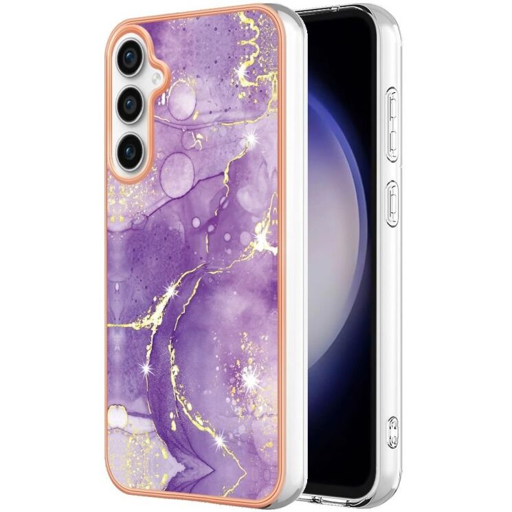 Захисний чохол Deexe Marble Case для Samsung Galaxy S24 FE (S721) - Purple: фото 1 з 1