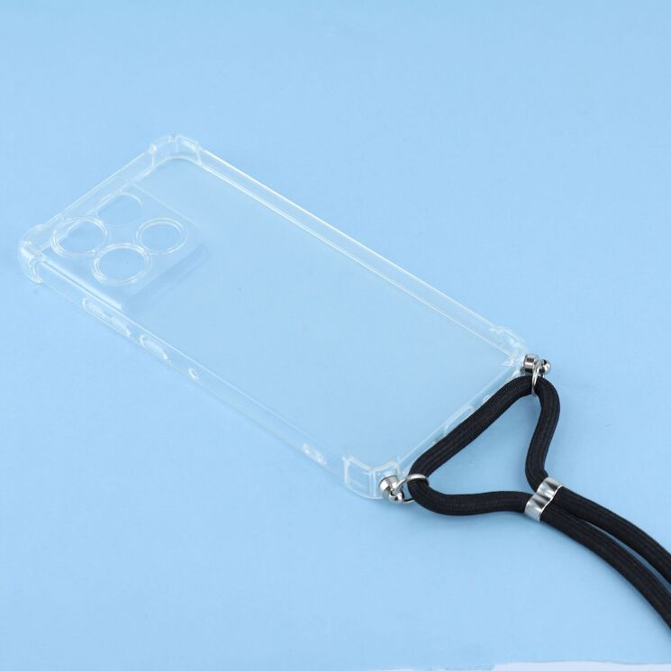 Захисний чохол UniCase AirBag with Strap для Motorola Moto G86 - Transparent: фото 3 из 3
