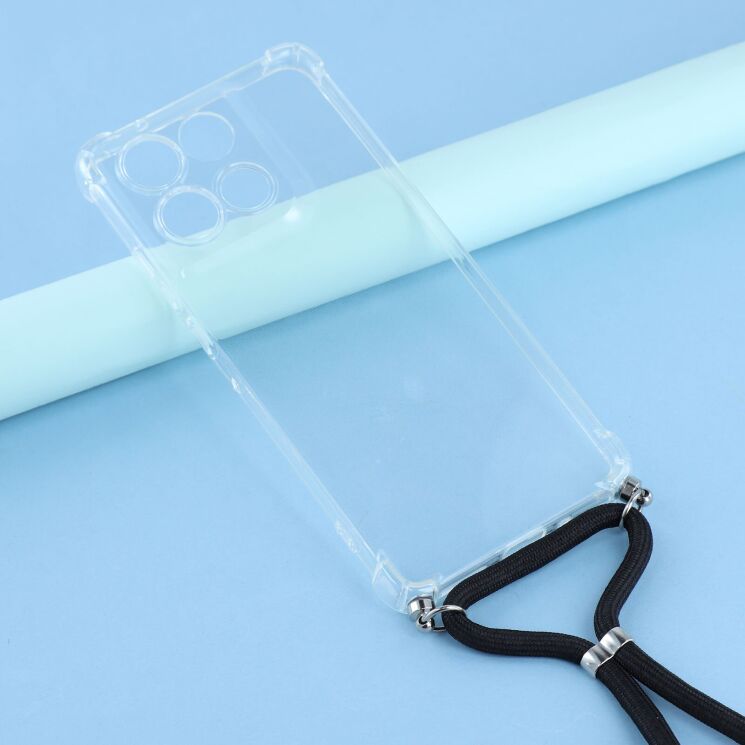 Захисний чохол UniCase AirBag with Strap для Motorola Moto G86 - Transparent: фото 2 из 3