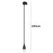 Зарядное устройство Deexe Charger Cable (1m) для Samsung Galaxy Fit 2 (SM-R220) - Black (272406B). Фото 7 из 9